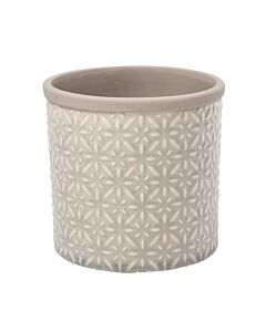 Burgon & Ball Tuscany Glazed Pot-Grey-Small